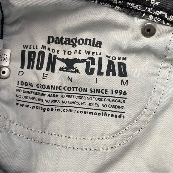 Patagonia Cargo Blue Jeans Outdoor Women Size 31 - Picture 12 of 12